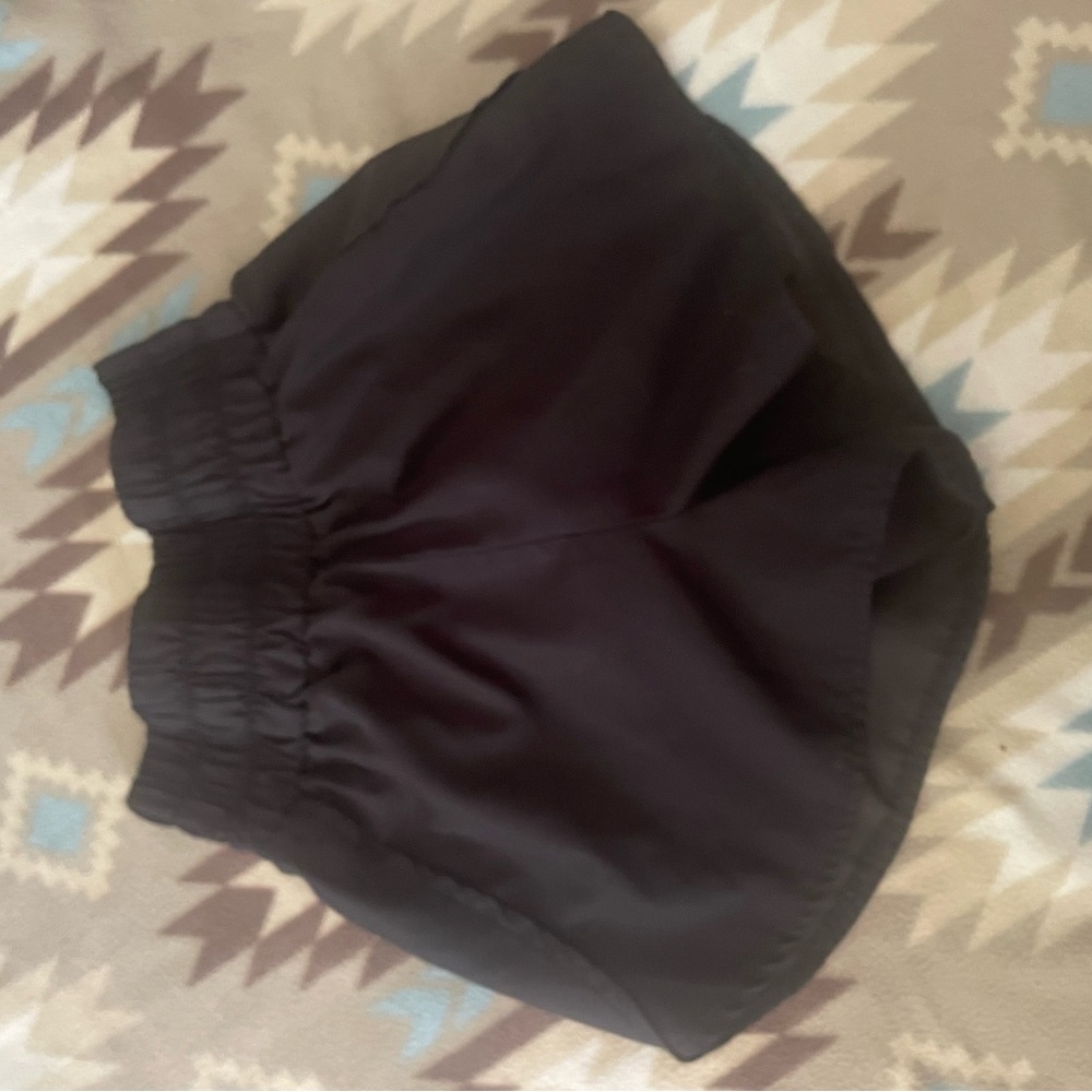 black shorts